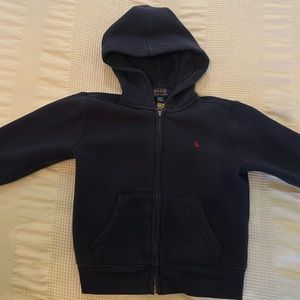 Polo Ralph Lauren 4/4T Navy Zip Up Hoodie